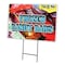 Signmission Frozen Candy Bars Yard Sign & Stake outdoor plastic coroplast window, C-2436-DS-Frozen Candy Bars C-2436-DS-Frozen Candy Bars - alternate 1